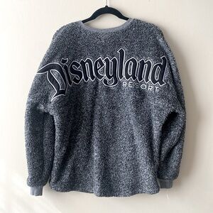 Disney Resort spirit jersey Sherpa Teddy Fleece crew neck pullover sweater sz M